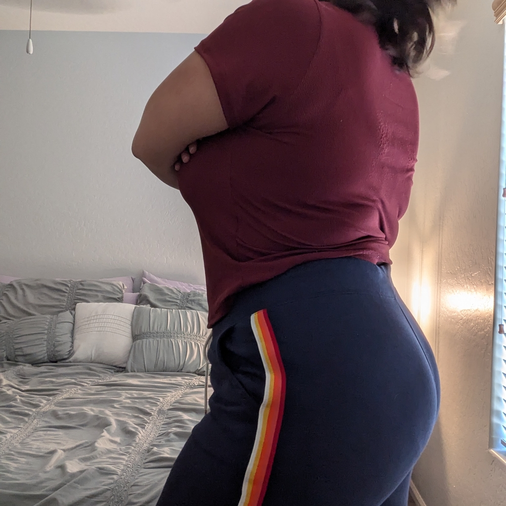 {SOLD} Old Navy Blue and Red Track Pants
